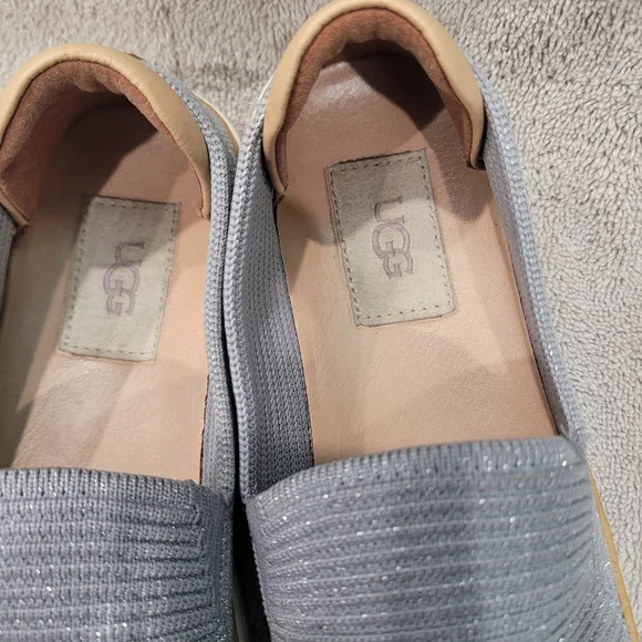 Ugg Leather and Fabric Slip Ons - Picture 6 of 7